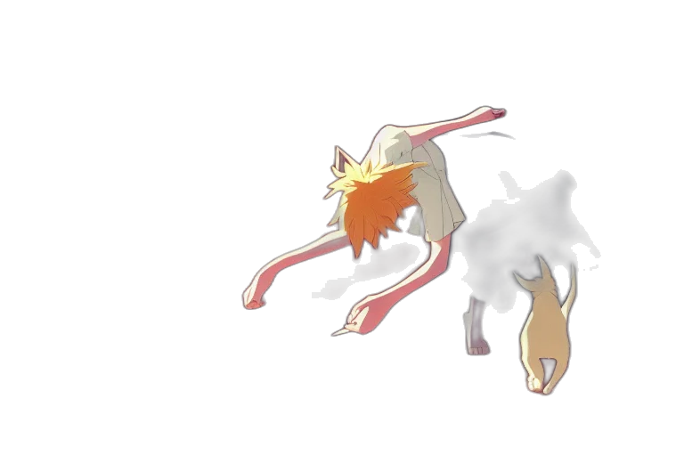 creature, animal, concept art, anime, watercolor, fantasy art, fire, fog transparent PNG cut-out