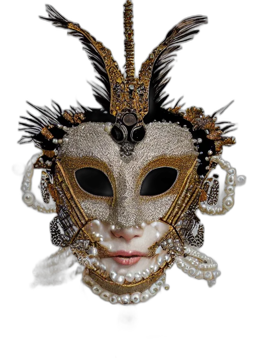 mask, jewelry, crown, face, photorealistic, 3d render, fantasy art, concept art transparent PNG cut-out