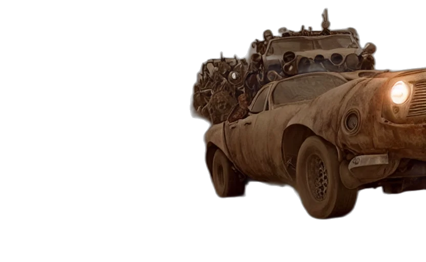 car, weapon, concept art, 3d render transparent PNG cut-out