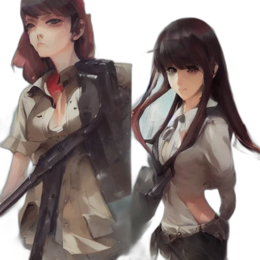 weapon, staff, jacket, concept art transparent PNG cut-out