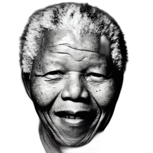 face, mask, photorealistic, portrait, photograph, nelson, mandela, yousuf transparent PNG cut-out