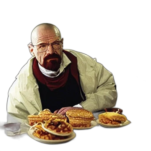 food, jacket, animal, pixel art, concept art, photorealistic, walter, white transparent PNG cut-out