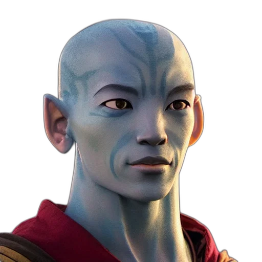 face, mask, staff, creature transparent PNG cut-out