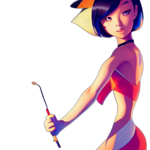 staff, dress, weapon, concept art transparent PNG cut-out