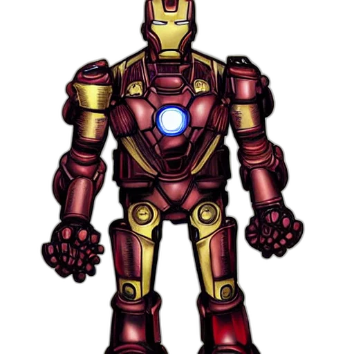 robot, comic book art, pixel art, concept art, 3d render, steampunk, iron, man transparent PNG cut-out