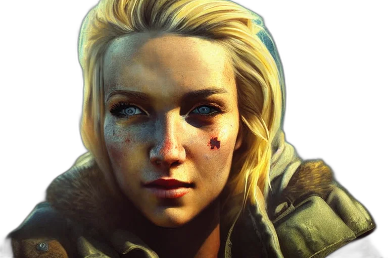 face, jacket, weapon, staff transparent PNG cut-out
