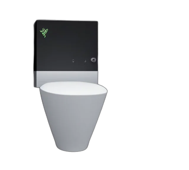 robot, 3d render, photorealistic, photo, product, toilet, designed, razer transparent PNG cut-out