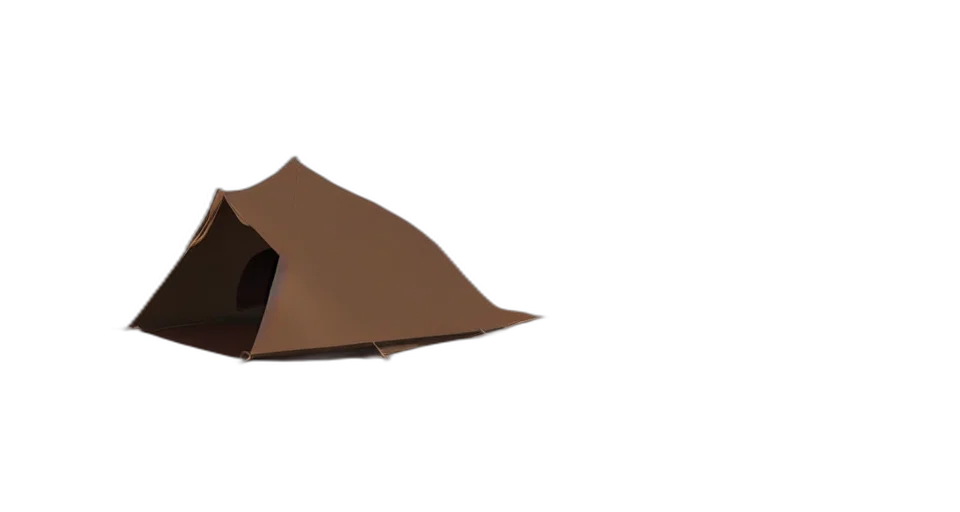 hat, umbrella, mask, crown, 3d render, concept art, earth tones, dark transparent PNG cut-out
