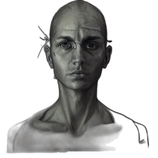face, staff, mask, creature transparent PNG cut-out