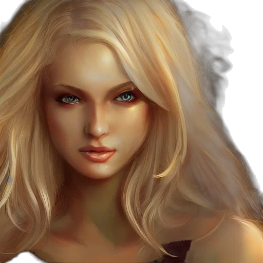 face, fantasy art, photorealistic, oil painting transparent PNG cut-out