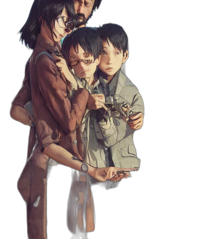 jacket, concept art, watercolor, comic book art transparent PNG cut-out