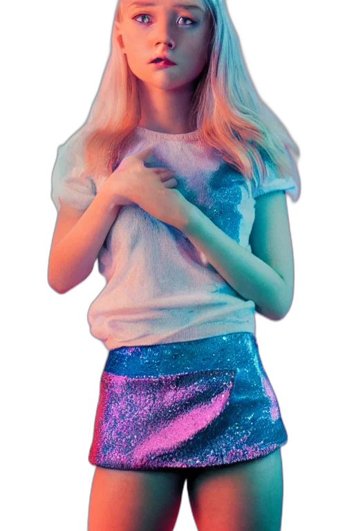 dress, jacket, hair, vaporwave transparent PNG cut-out