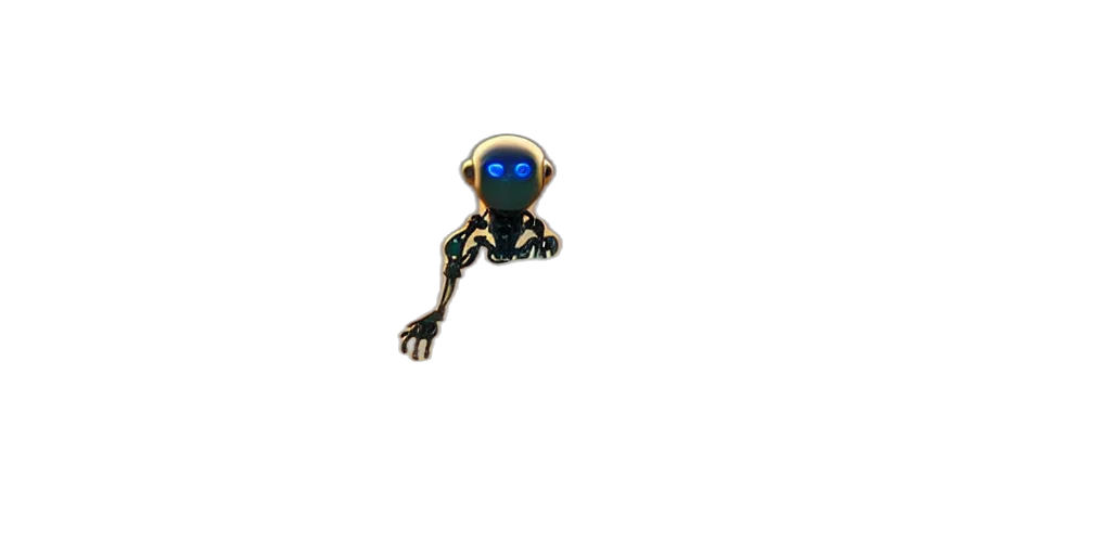 robot, jewelry, staff, creature, 3d render, concept art, pixel art, fantasy art transparent PNG cut-out