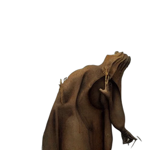 mask, creature, staff, jacket transparent PNG cut-out