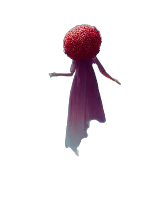 dress, staff, hair, crown, concept art, 3d render, pixel art, fantasy art transparent PNG cut-out