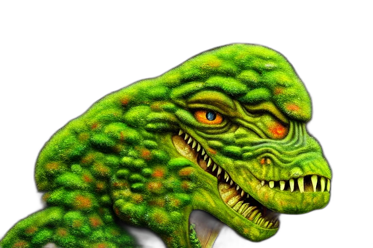creature, dragon, animal, face transparent PNG cut-out