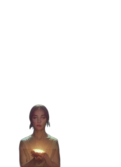 dress, face, robot, creature transparent PNG cut-out