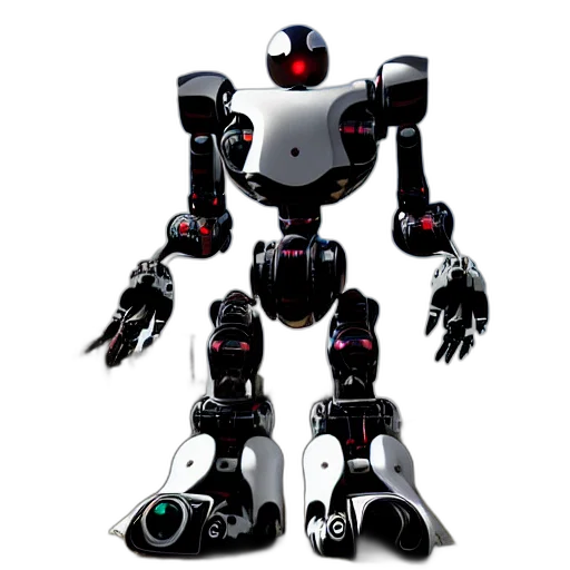 robot, weapon, 3d render, concept art, pixel art, cyberpunk, giant, robotic transparent PNG cut-out