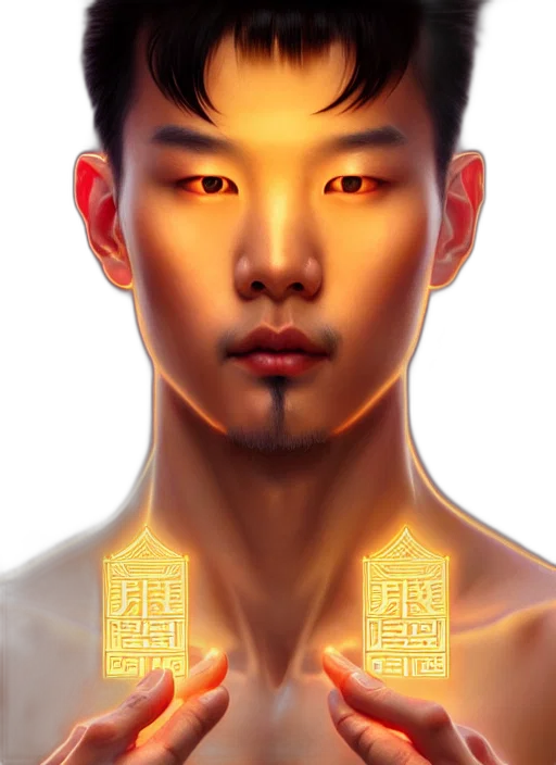 face, mask, jewelry, photorealistic, fantasy art, concept art, 3d render, neon lights transparent PNG cut-out