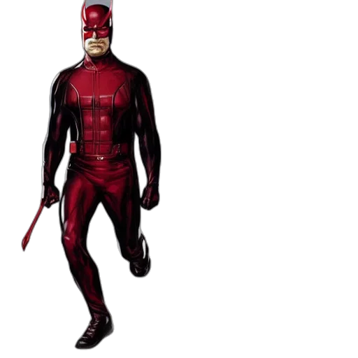 comic book art, concept art, 3d render, red transparent PNG cut-out