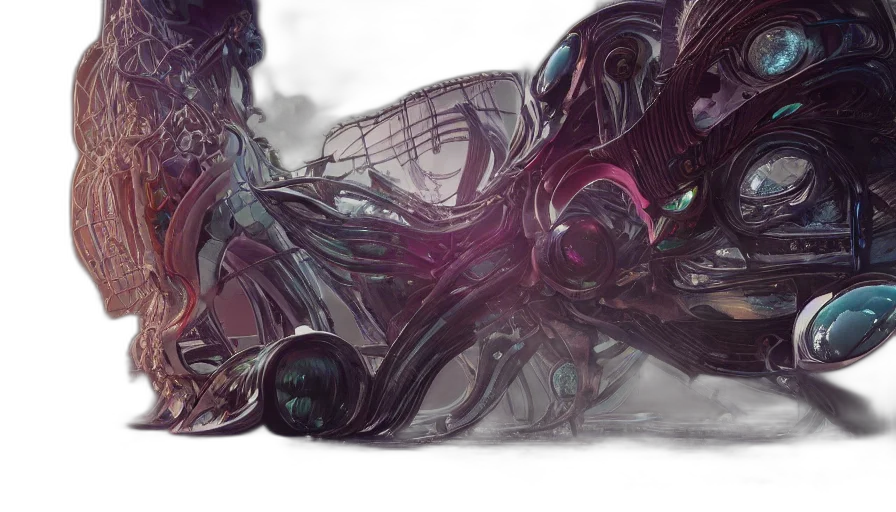 car, creature, robot, dragon, concept art, cyberpunk, fantasy art, comic book art transparent PNG cut-out