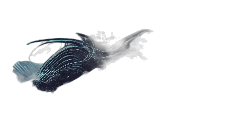 dragon, hair, creature, weapon transparent PNG cut-out