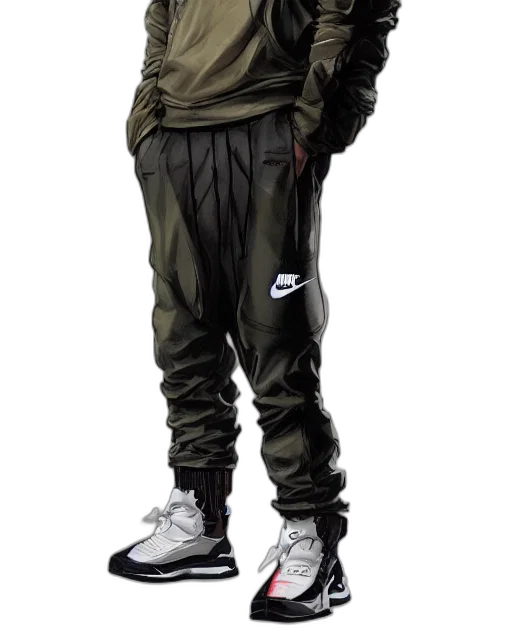 jacket, staff, shoes, concept art transparent PNG cut-out