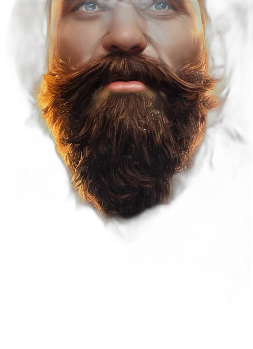 face, hair, mask, creature transparent PNG cut-out