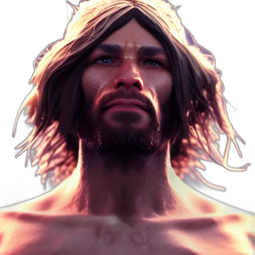 face, hair, animal, concept art transparent PNG cut-out