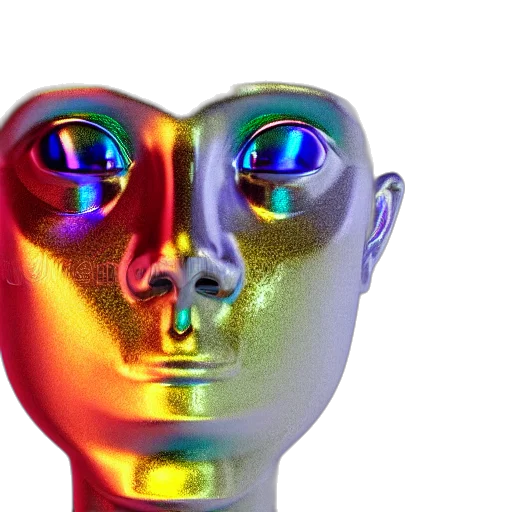 mask, face, robot, crown transparent PNG cut-out