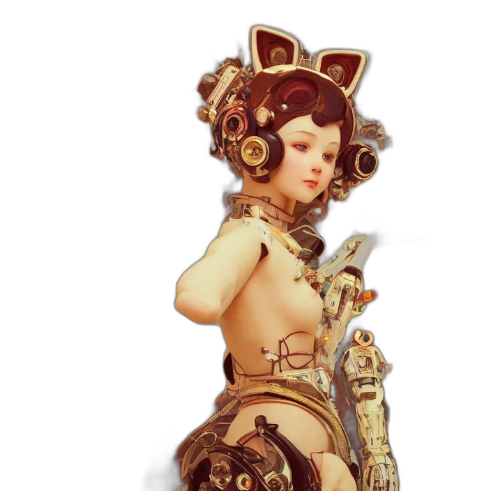 robot, staff, dress, jewelry transparent PNG cut-out