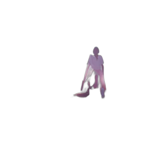 staff, creature, robot, weapon, 3d render, pixel art, vaporwave, concept art transparent PNG cut-out
