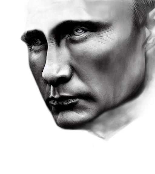 face, photorealistic, pencil sketch, oil painting, fantasy art, vladimir, putin, beautiful transparent PNG cut-out