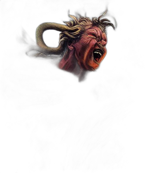 creature, dragon, mask, face transparent PNG cut-out
