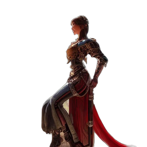 sword, dress, staff, crown transparent PNG cut-out