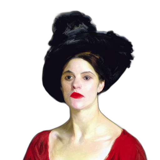 hat, dress, face, crown, oil painting, photorealistic, concept art, pixel art transparent PNG cut-out