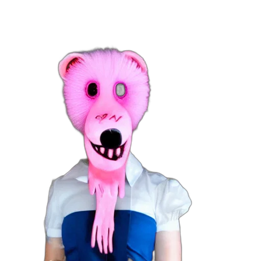 mask, creature, animal, face, 3d render, concept art, pixel art, cartoon transparent PNG cut-out