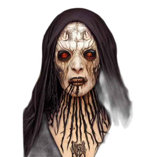 mask, face, creature, staff transparent PNG cut-out