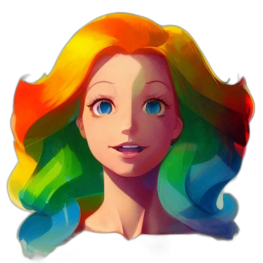 face, hair, crown, dress transparent PNG cut-out