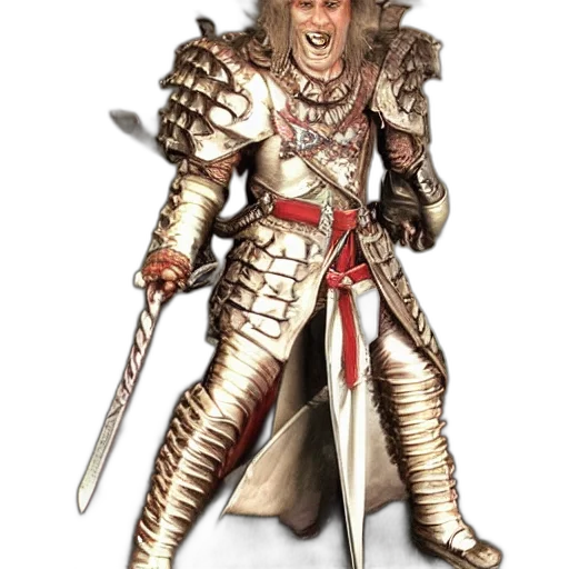 sword, staff, weapon, face, concept art, fantasy art, comic book art, 3d render transparent PNG cut-out