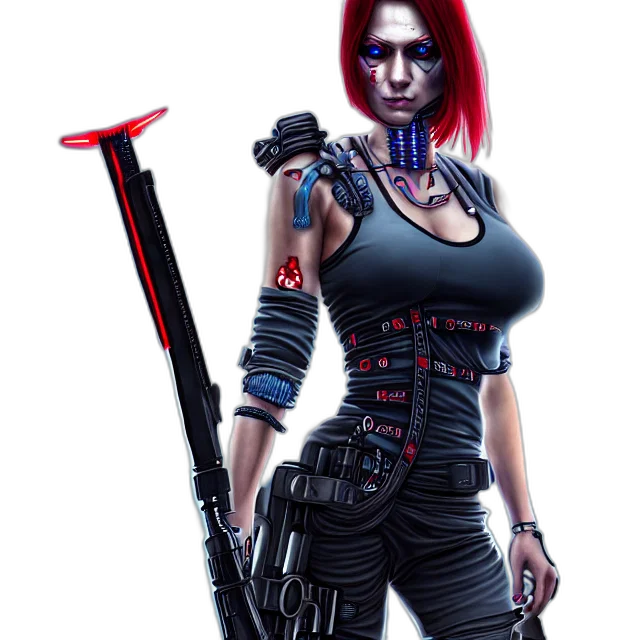 weapon, staff, concept art, pixel art, cyberpunk, fantasy art, nurse, warrior transparent PNG cut-out