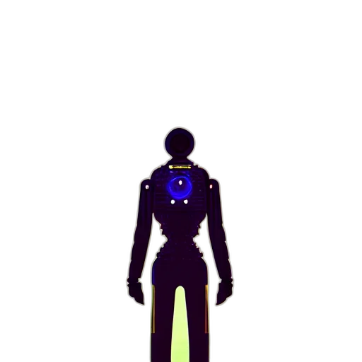 robot, staff, jacket, mask transparent PNG cut-out