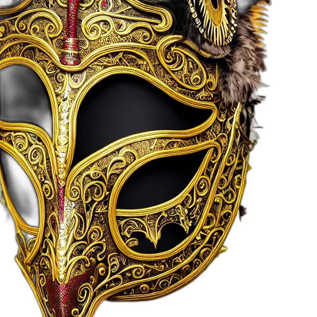 mask, full, body, portrait, photo, female, warrior, ornate transparent PNG cut-out