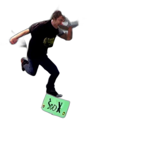 staff, creature, concept art, 3d render, pixel art, tony, hawk, runs transparent PNG cut-out