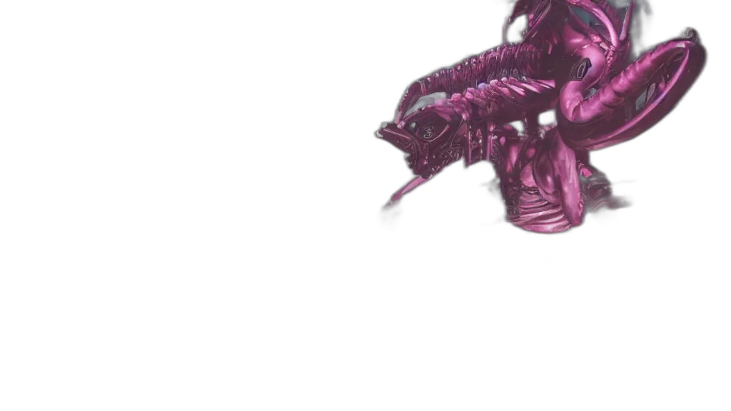 dragon, creature, animal, weapon, concept art, 3d render, fantasy art, vaporwave transparent PNG cut-out