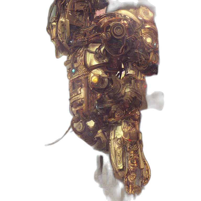 robot, mask, weapon, face transparent PNG cut-out