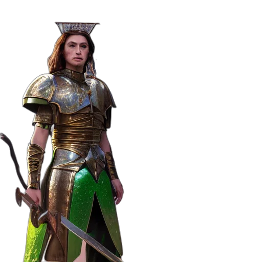 sword, staff, weapon, fantasy art, concept art, 3d render, photorealistic, green transparent PNG cut-out