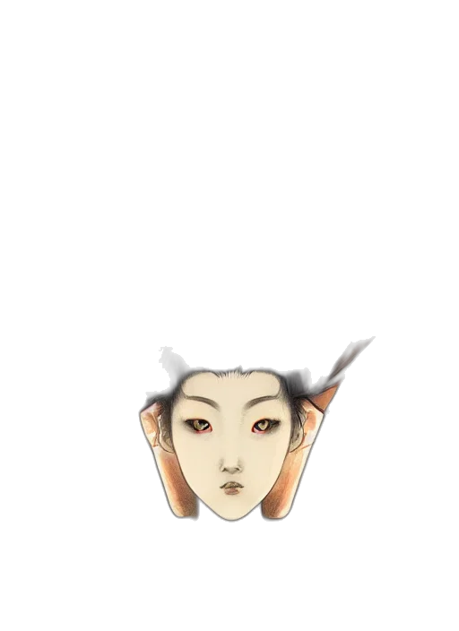 mask, face, staff, dragon transparent PNG cut-out