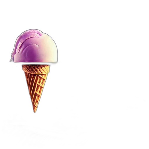 hat, food, umbrella, crown, vaporwave, 3d render, concept art, photorealistic transparent PNG cut-out