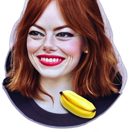 jacket, face, food, staff, photorealistic, cartoon, concept art, banana transparent PNG cut-out